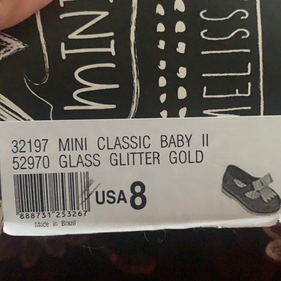 mini melissa Gold Ii Mary Jane Flat. S. 8 - Picture 7 of 7